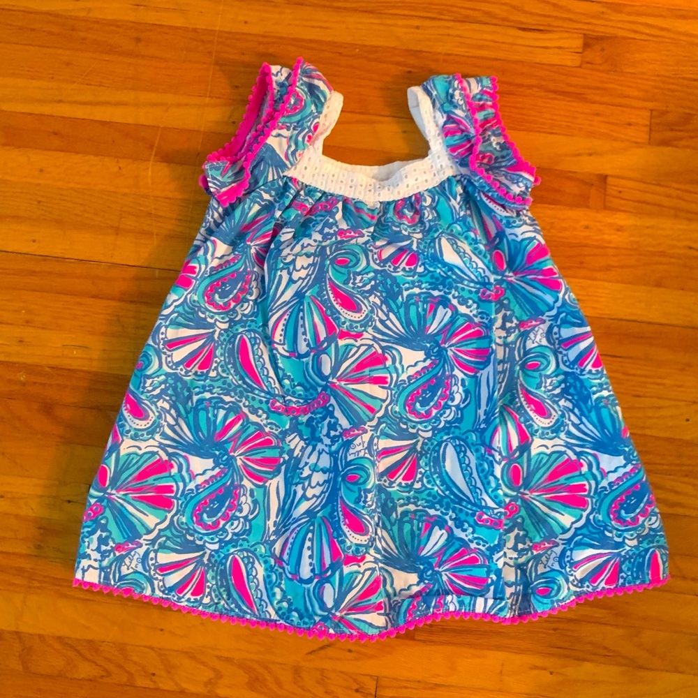 Lilly Pulitzer for Target, size 2t, adorable blue and pink dress, EUC